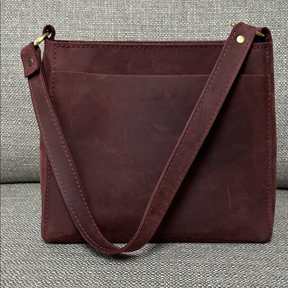 Portland Leather Handbags - Portland Leather Goods Merlot Triangle